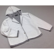 Wms Hood Crop Jacket Ivory